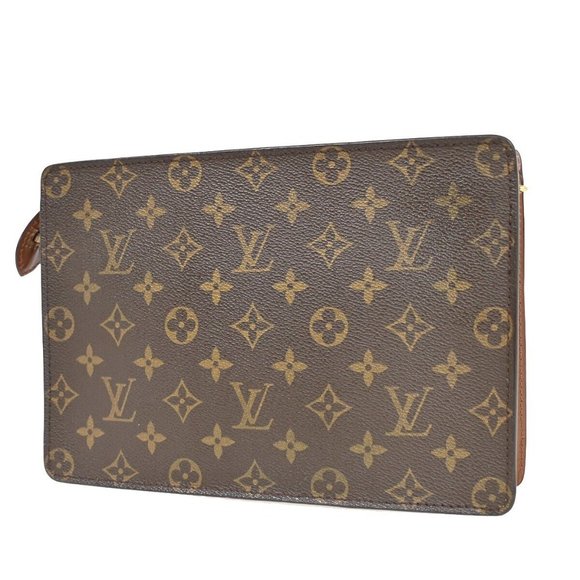 LOUIS VUITTON Pochette Homme Clutch Hand Bag Monogram Leather BN M51795 63FA398 - Picture 15 of 15